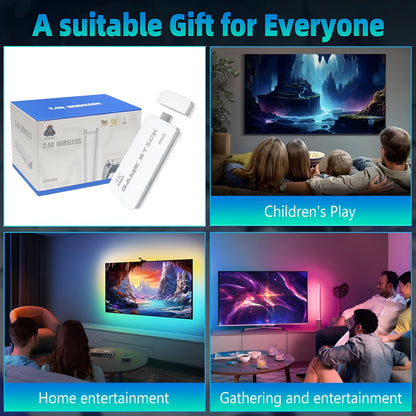 Game Console Retro HDMI Stick Wireless Controllers 4K Output