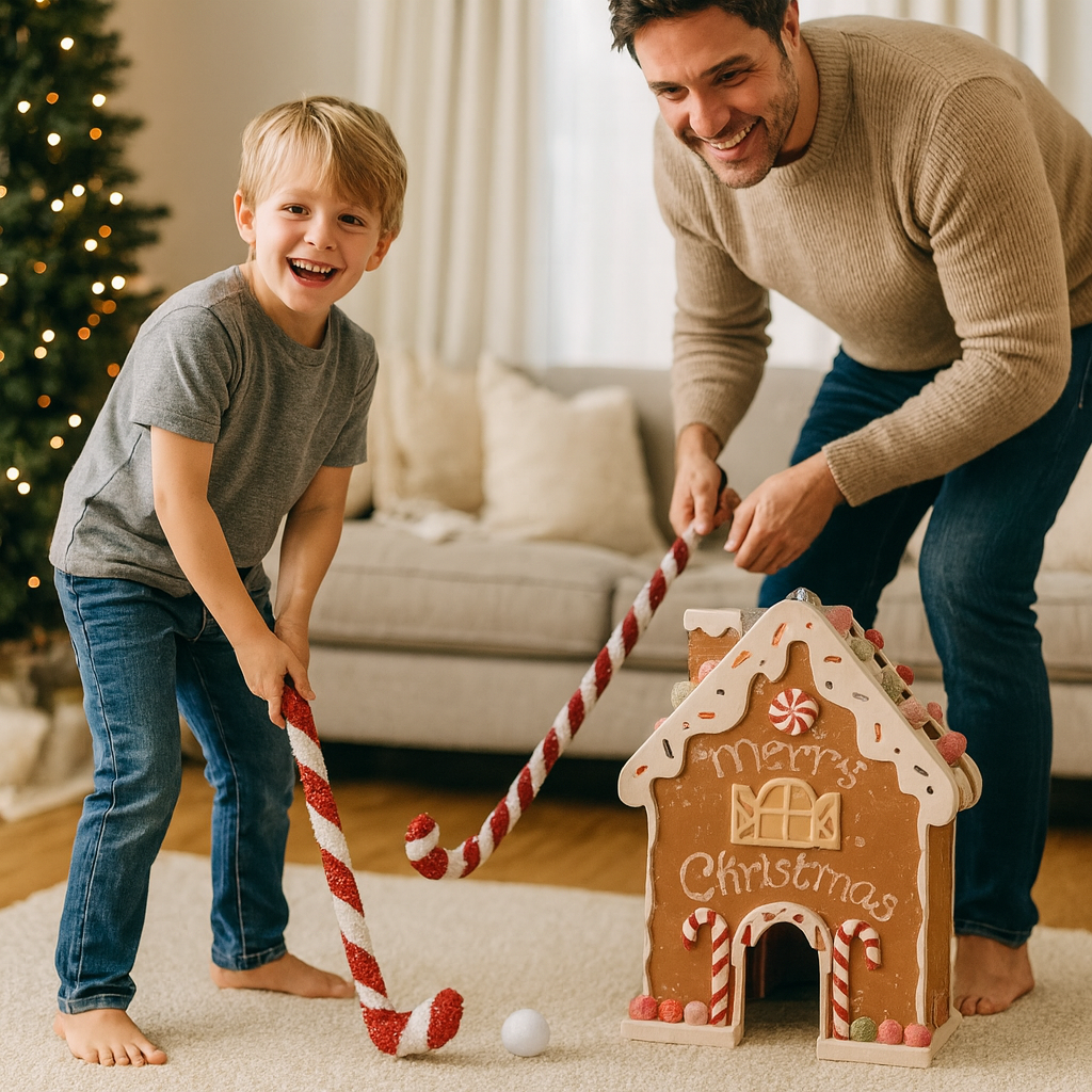Gingerbread Mini Golf Game Festive Indoor Family Fun 1
