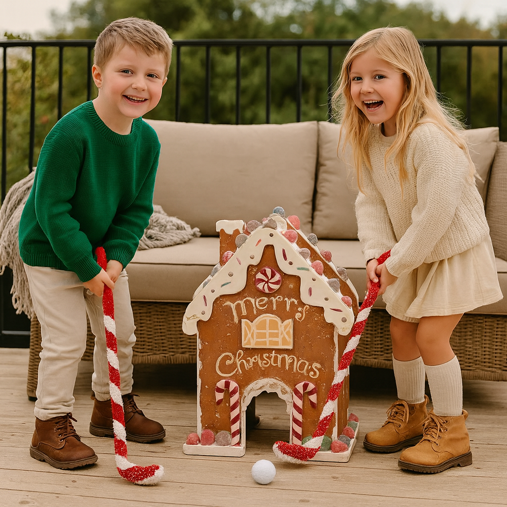 Gingerbread Mini Golf Game Festive Indoor Family Fun 2