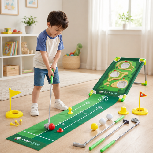 Golf Toys Mini Golf Set Kids Indoor Outdoor Practice Game