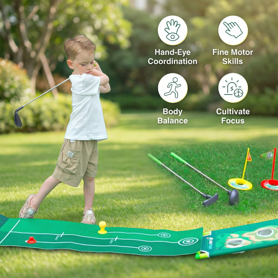 Golf Toys Mini Golf Set Kids Indoor Outdoor Practice Game