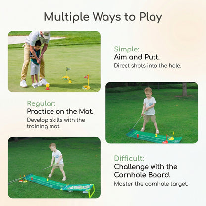 Golf Toys Mini Golf Set Kids Indoor Outdoor Practice Game