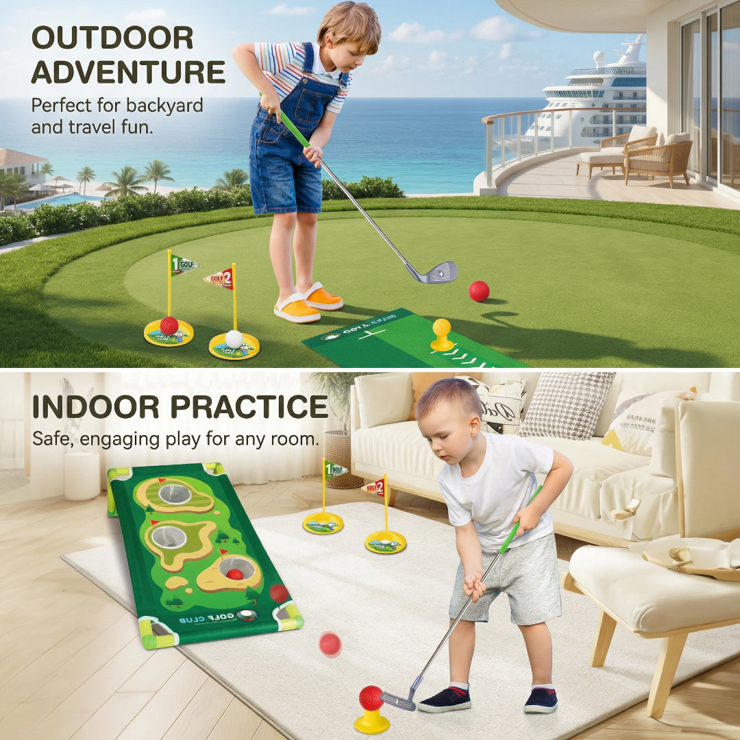Golf Toys Mini Golf Set Kids Indoor Outdoor Practice Game
