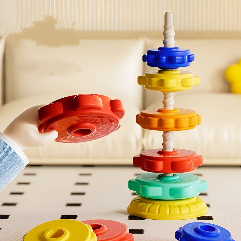 Stack Spinner Toy Toy Stacking Spinning Tower Learning Kids Activity Set – Slumberkiddies