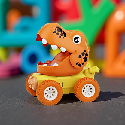 Kids Toy Dinosaur Push Truck –Durable Monster Car Active Play