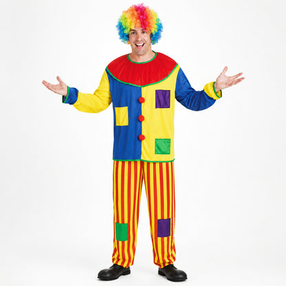 Halloween Costume Adult Circus Clown Performer Set