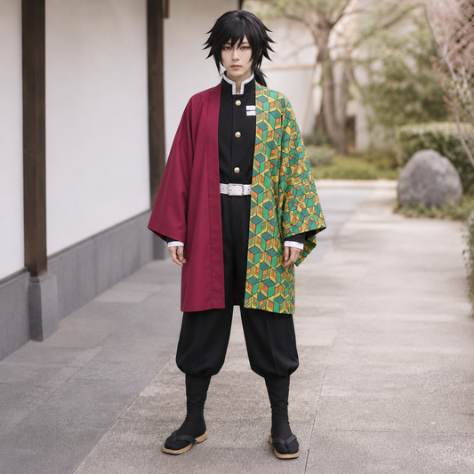 Halloween Costume Anime Samurai Kimono Cosplay Outfit