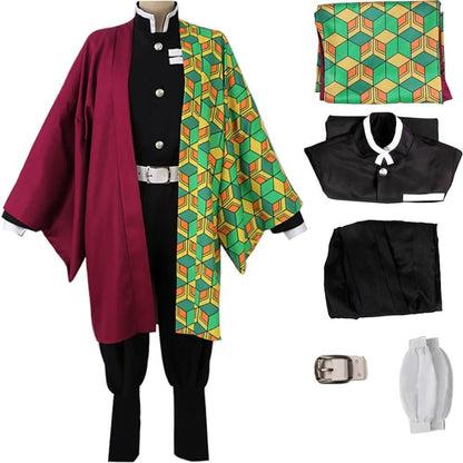 Halloween Costume Anime Samurai Kimono Cosplay Outfit