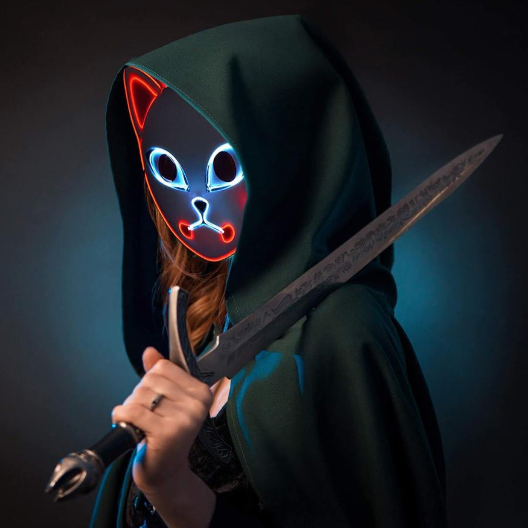 Halloween Costume Anime Samurai Kimono Cosplay Outfit