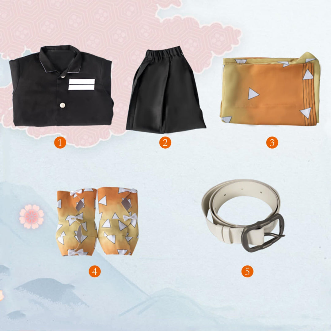 Halloween Costume Anime Swordsman Outfit Dress Up Set