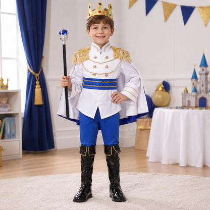Halloween Costume Boys King Royal Dress Up Attire Set