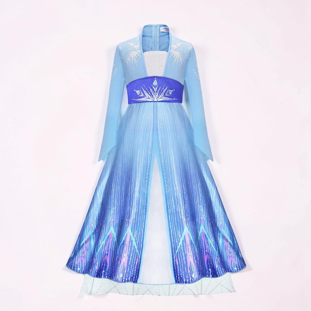 Halloween Costume Snow Princess Royalty Dress Cape Set