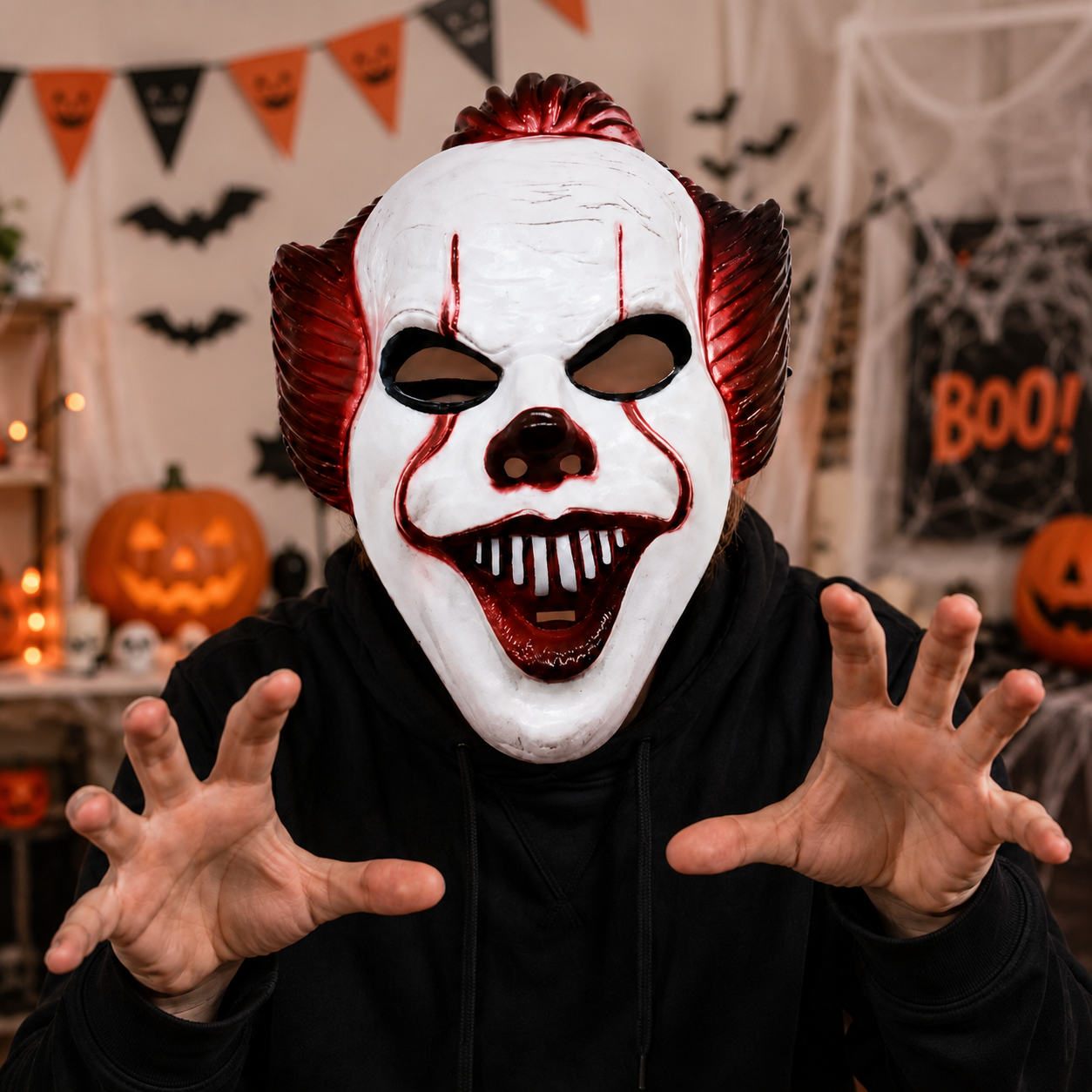Halloween Costume Clown Mask Cosplay Party Accessory