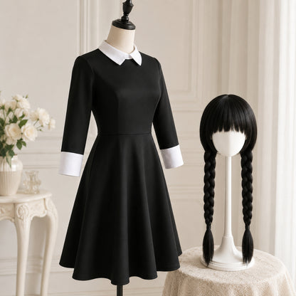 Halloween Costume Cosplay Dress Gothic School Outfit Set