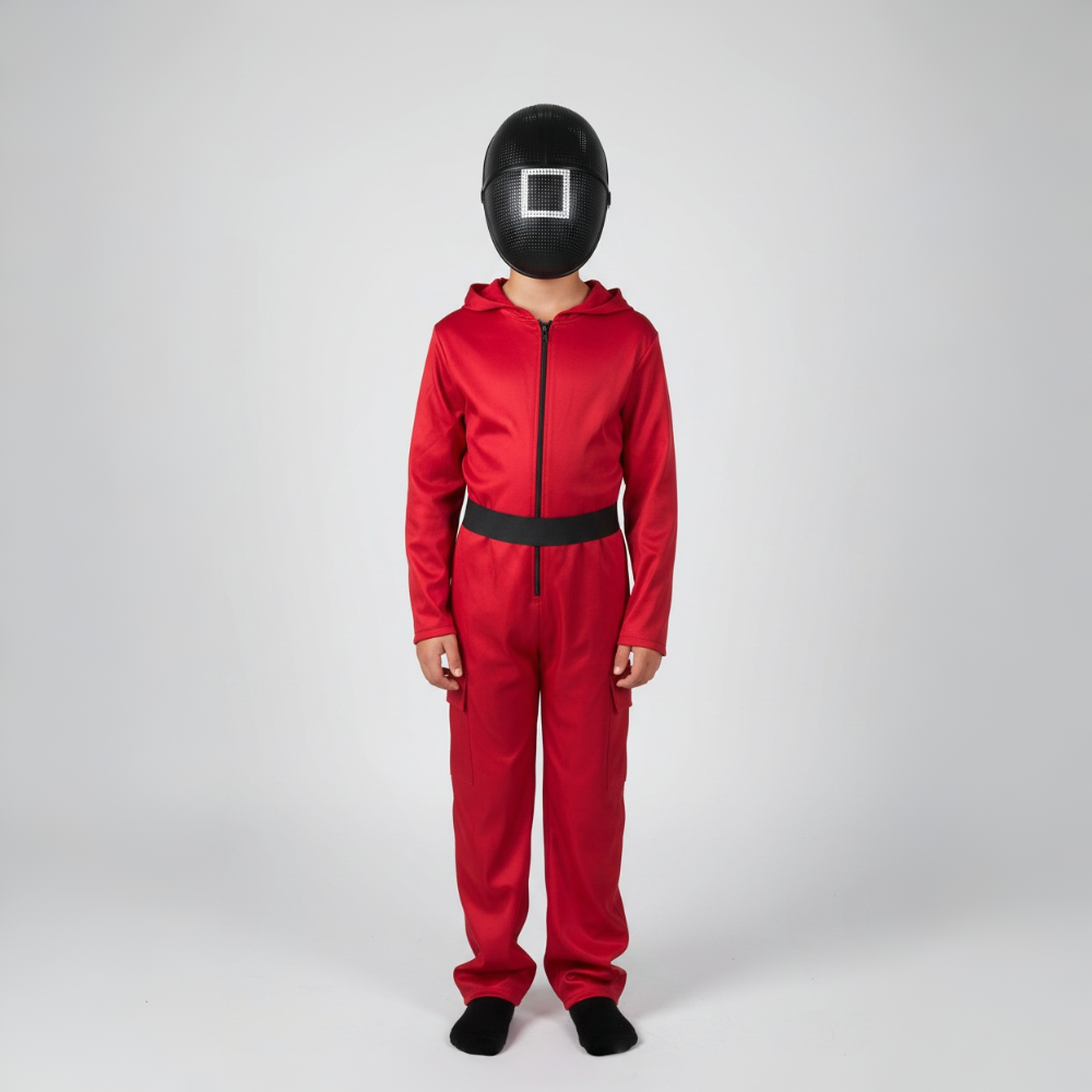 Halloween Costumes Cosplay Jumpsuit Mask Party Outfit