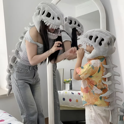 Halloween Costume Dinosaur Skeleton Plush Outfit