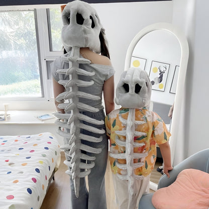 Halloween Costume Dinosaur Skeleton Plush Outfit