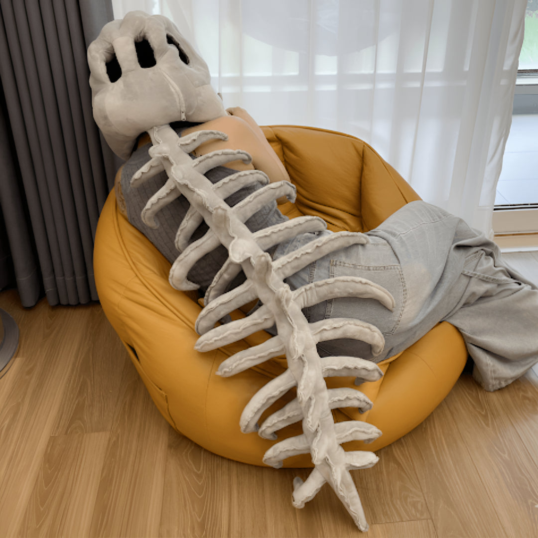 Halloween Costume Dinosaur Skeleton Plush Outfit