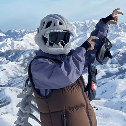 Halloween Costume Dinosaur Skeleton Plush Outfit