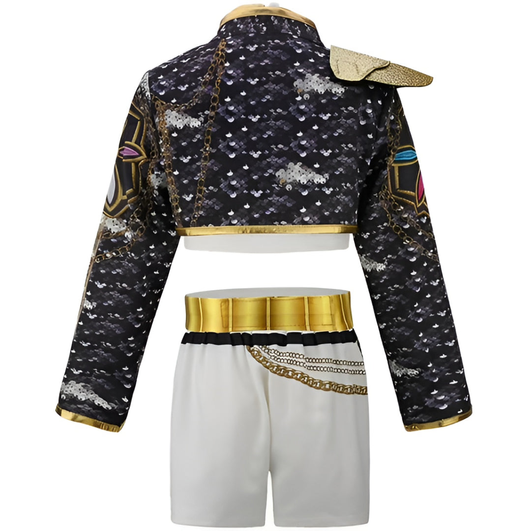 Halloween Costume Girls Dance Outfit Hip Hop Stage Performance Set