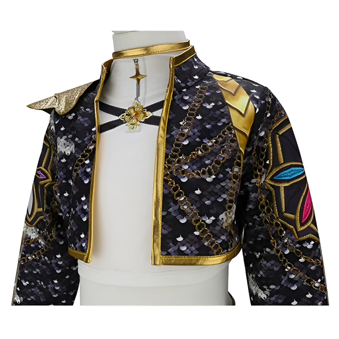 Halloween Costume Girls Dance Outfit Hip Hop Stage Performance Set