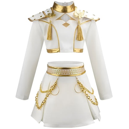 Halloween Costume Girls Dance Outfit Hip Hop Stage Performance Set