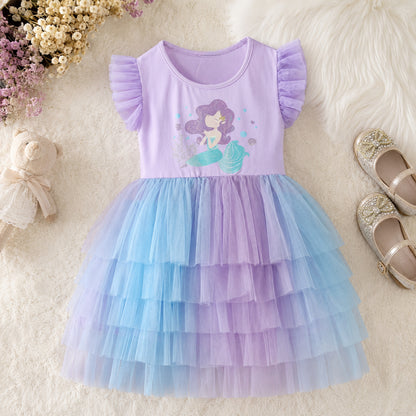 Halloween Costume Girls Mermaid Tutu Dress