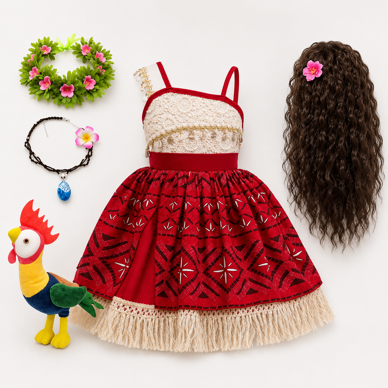 Halloween Costume Girls Ocean Princess Dress Accessories