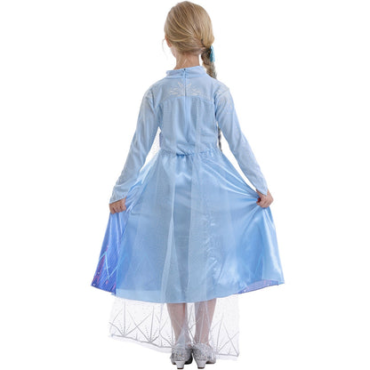 Halloween Costume Girls Princess Dress Cape Party Outfit