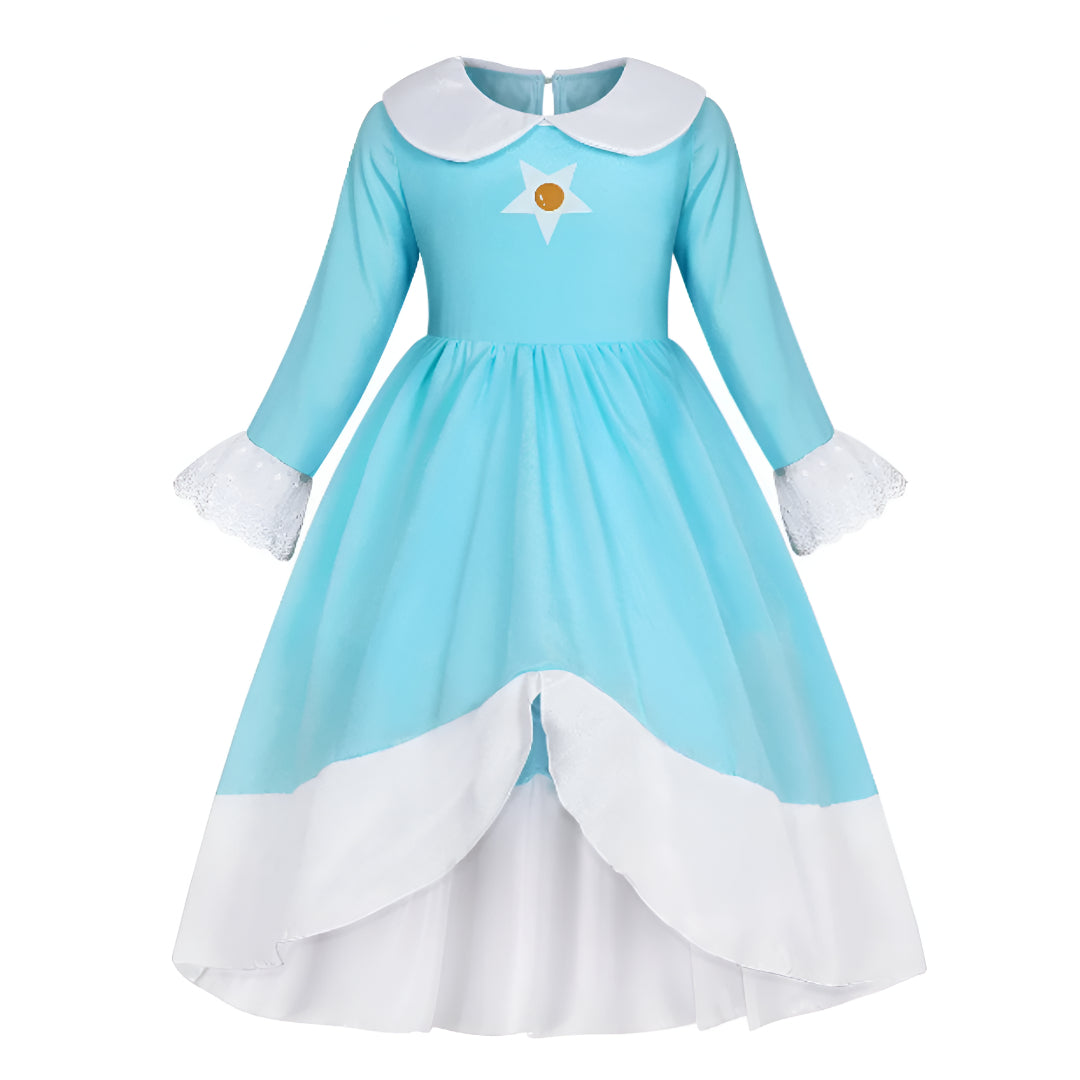 Halloween Costume Girls Princess Dress Crown Wand
