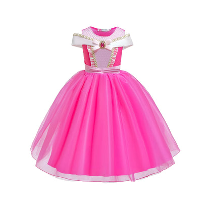 Halloween Costume Girls Princess Dress Tiara