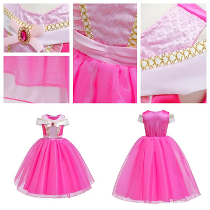 Halloween Costume Girls Princess Dress Tiara