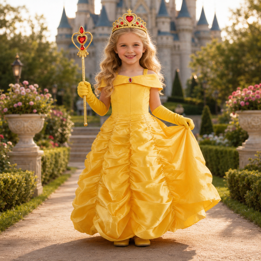 Halloween Costume Girls Princess Royalty Dress Accessories Set
