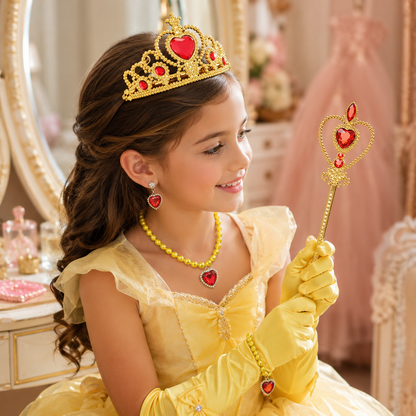 Halloween Costume Girls Princess Royalty Dress Accessories Set