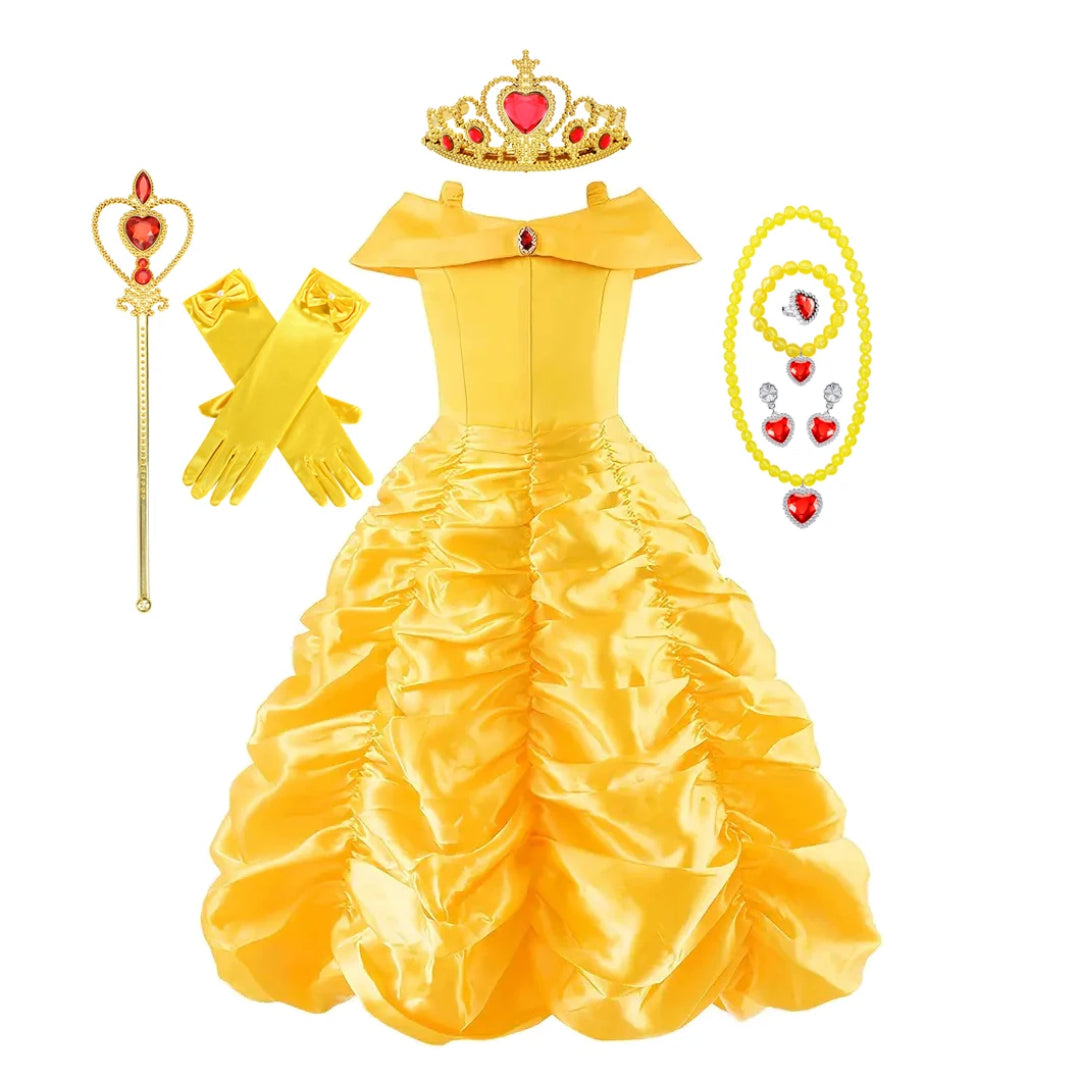 Halloween Costume Girls Princess Royalty Dress Accessories Set