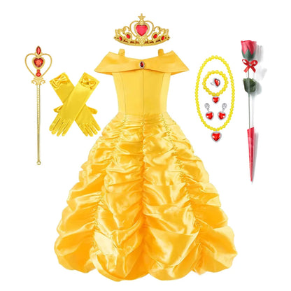 Halloween Costume Girls Princess Royalty Dress Accessories Set