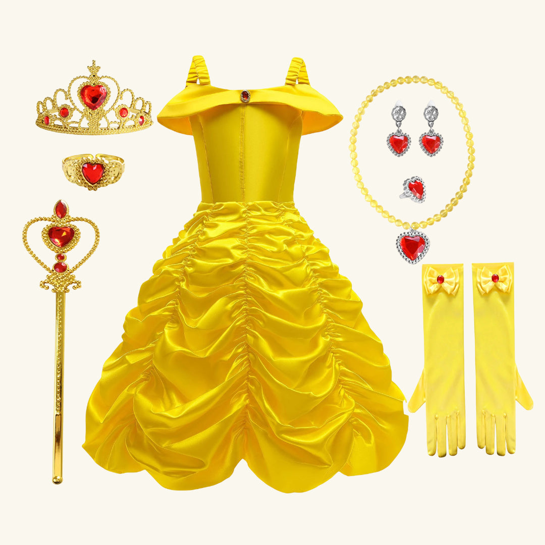 Halloween Costume Girls Royal Fairytale Princess Dress Up Party Outfit