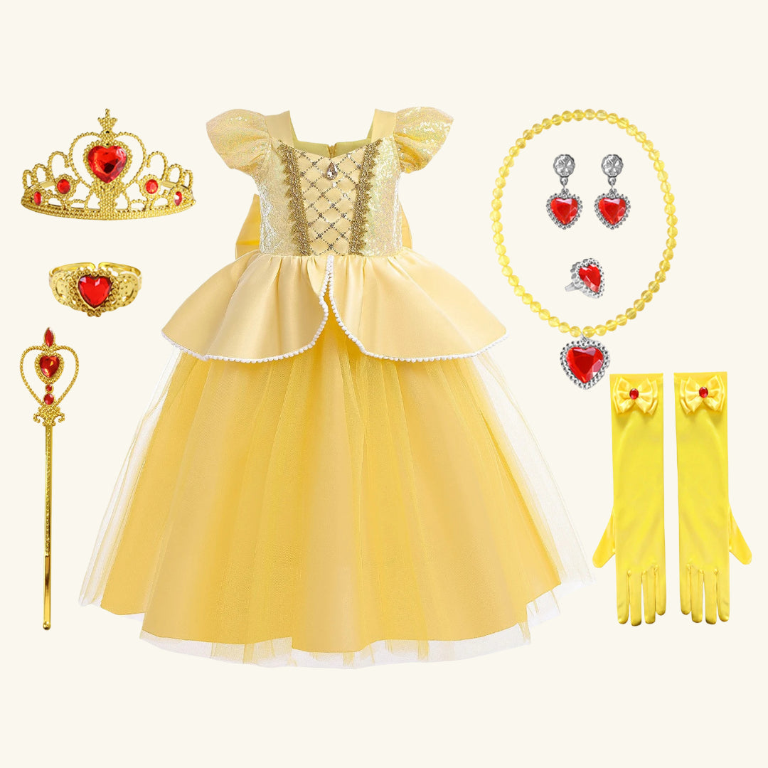 Halloween Costume Girls Royal Fairytale Princess Dress Up Party Outfit