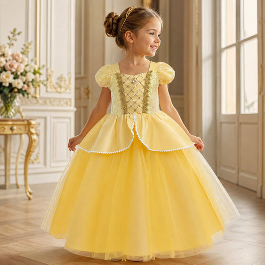 Halloween Costume Girls Royal Fairytale Princess Dress Up Party Outfit