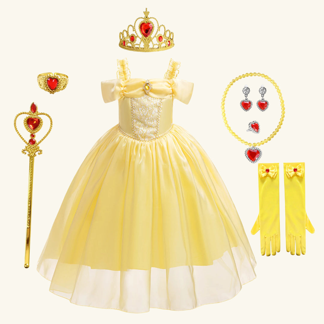 Halloween Costume Girls Royal Fairytale Princess Dress Up Party Outfit