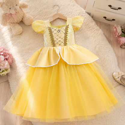 Halloween Costume Girls Royal Fairytale Princess Dress Up Party Outfit