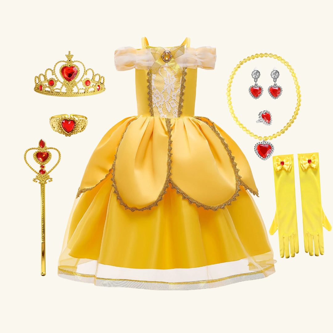 Halloween Costume Girls Royal Fairytale Princess Dress Up Party Outfit