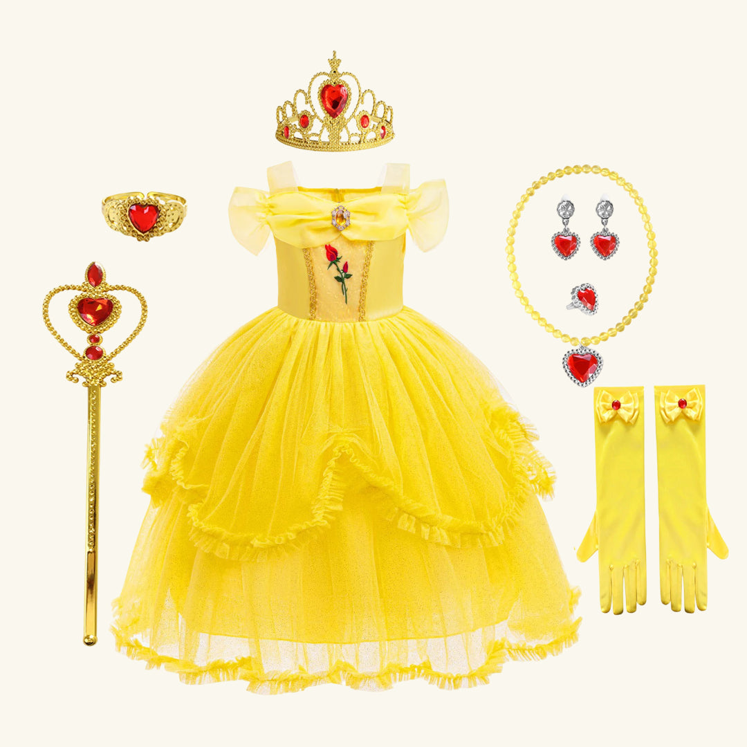 Halloween Costume Girls Royal Fairytale Princess Dress Up Party Outfit