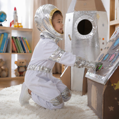 Halloween Costume Kids Astronaut Suit  Space Pilot Helmet
