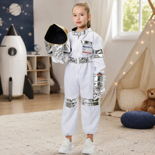 Halloween Costume Kids Astronaut Suit  Space Pilot Helmet