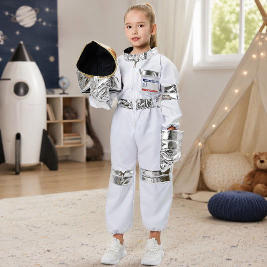 Halloween Costume Kids Astronaut Suit  Space Pilot Helmet