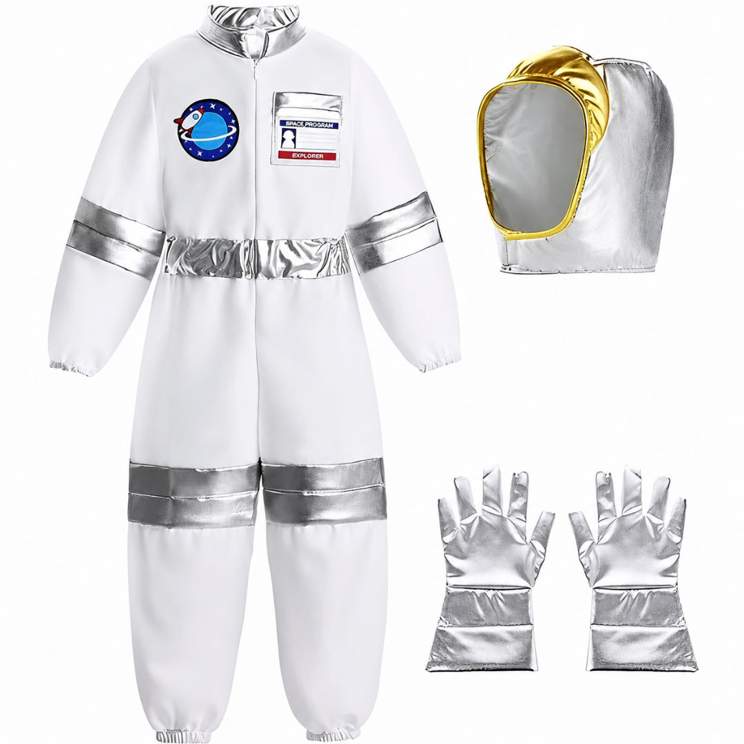 Halloween Costume Kids Astronaut Suit  Space Pilot Helmet