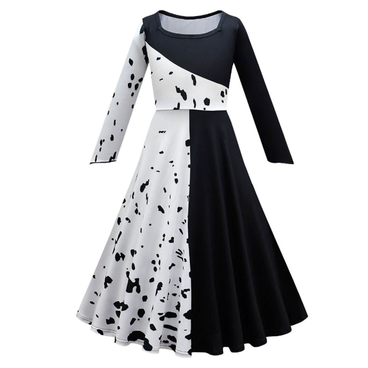 Halloween Costume Kids Dalmatian Cape Dress Set