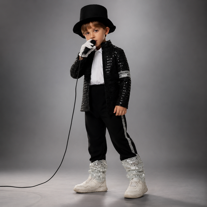 Halloween Costume Kids Disco Dance Performer Set