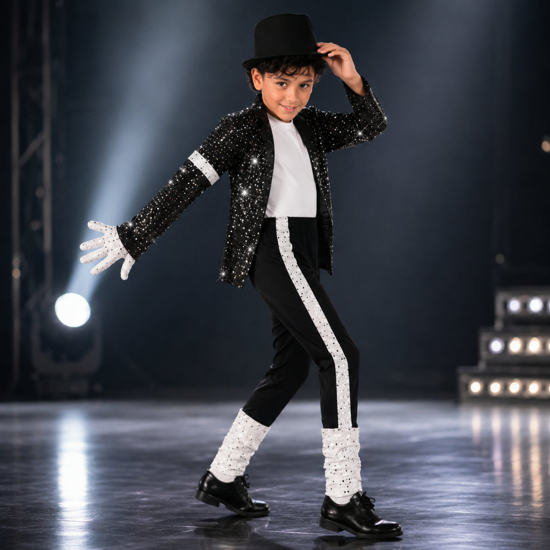 Halloween Costume Kids Disco Dance Performer Set